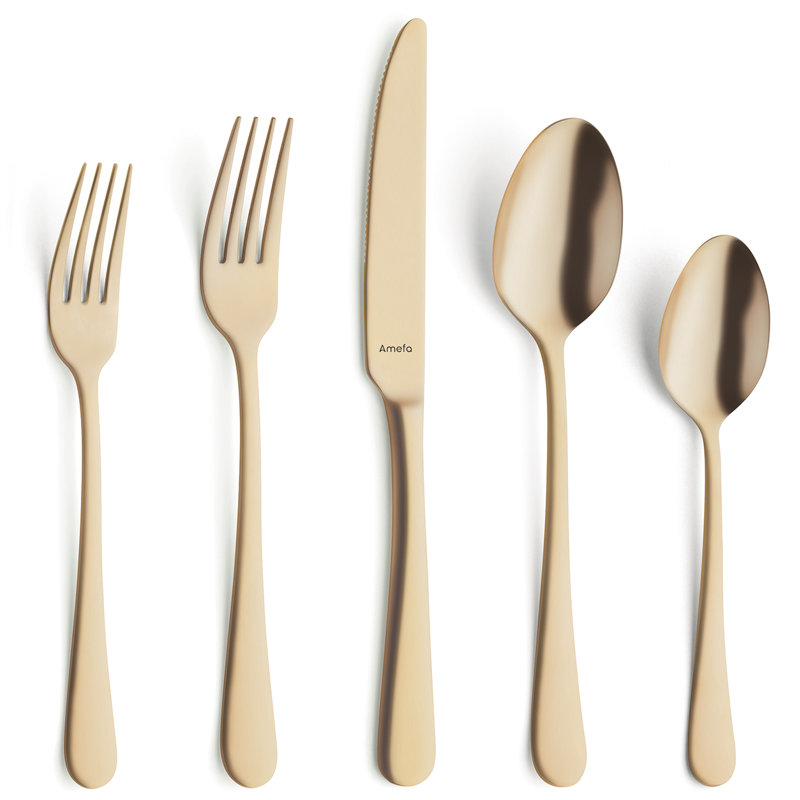 Ensemble de couverts 20 pièces Boru, service pour 4, Or