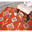 Tapis rouille / bleu Pelluri-432976087