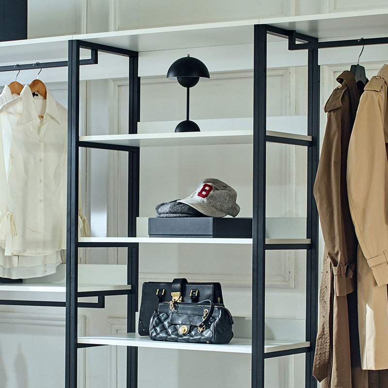 Freestanding Walk in Closet System with Metal Frame
