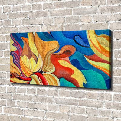 Abstract Flower - Wrapped Canvas Print