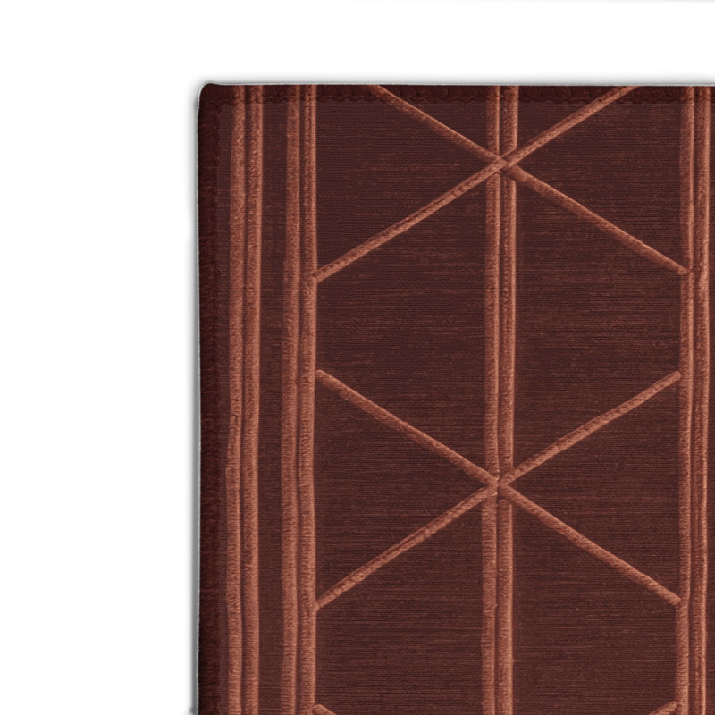Tapis brun intérieur et extérieur Trellis, Rectangle 4pi x 6 pi