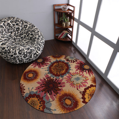 Tapis ronds touffetés à la main Bibiano