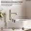 Robinet de lavabo de salle de bain à un trou, robinet de lavabo de salle de bain à poignée simple avec ensemble de drain-125423826