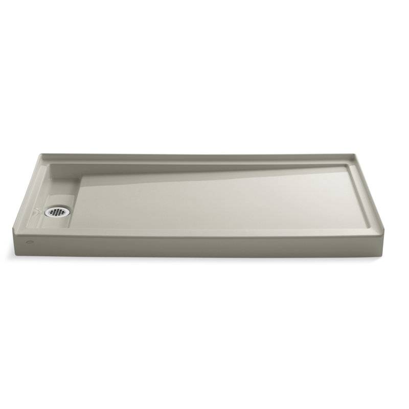 60" x 32" Single Threshold Drain Shower Base, Left, Sandbar Duplicate