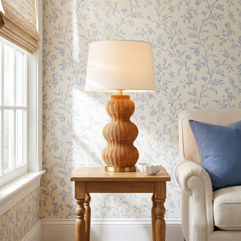 Vanessa Gianna Wicker/Rattan Table Lamp