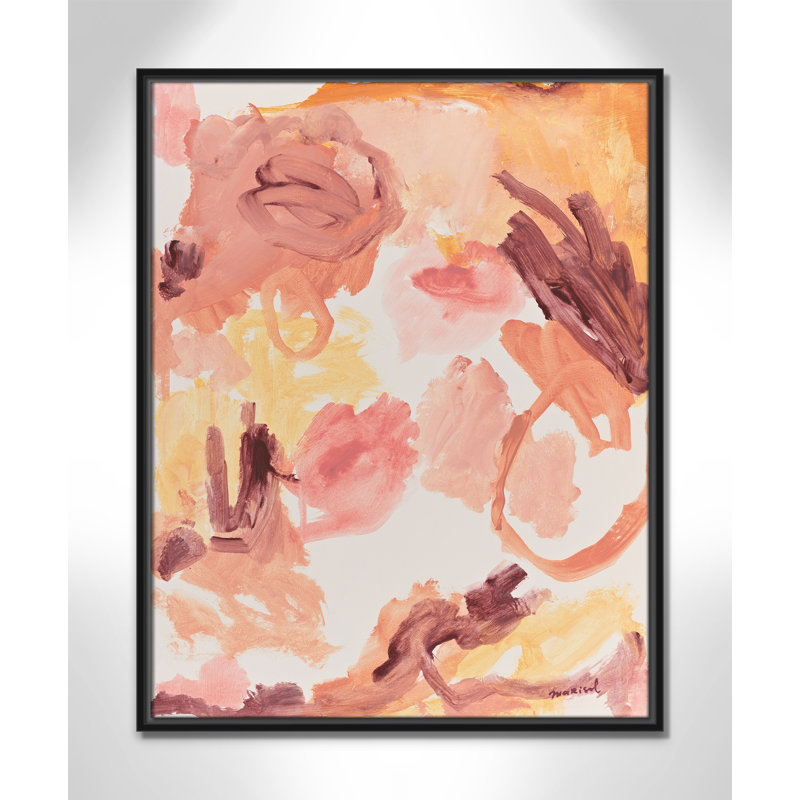 «Living In A Dream» par Marisol Evora, 23.5' W x 29.5' H, Cadre flottant noir