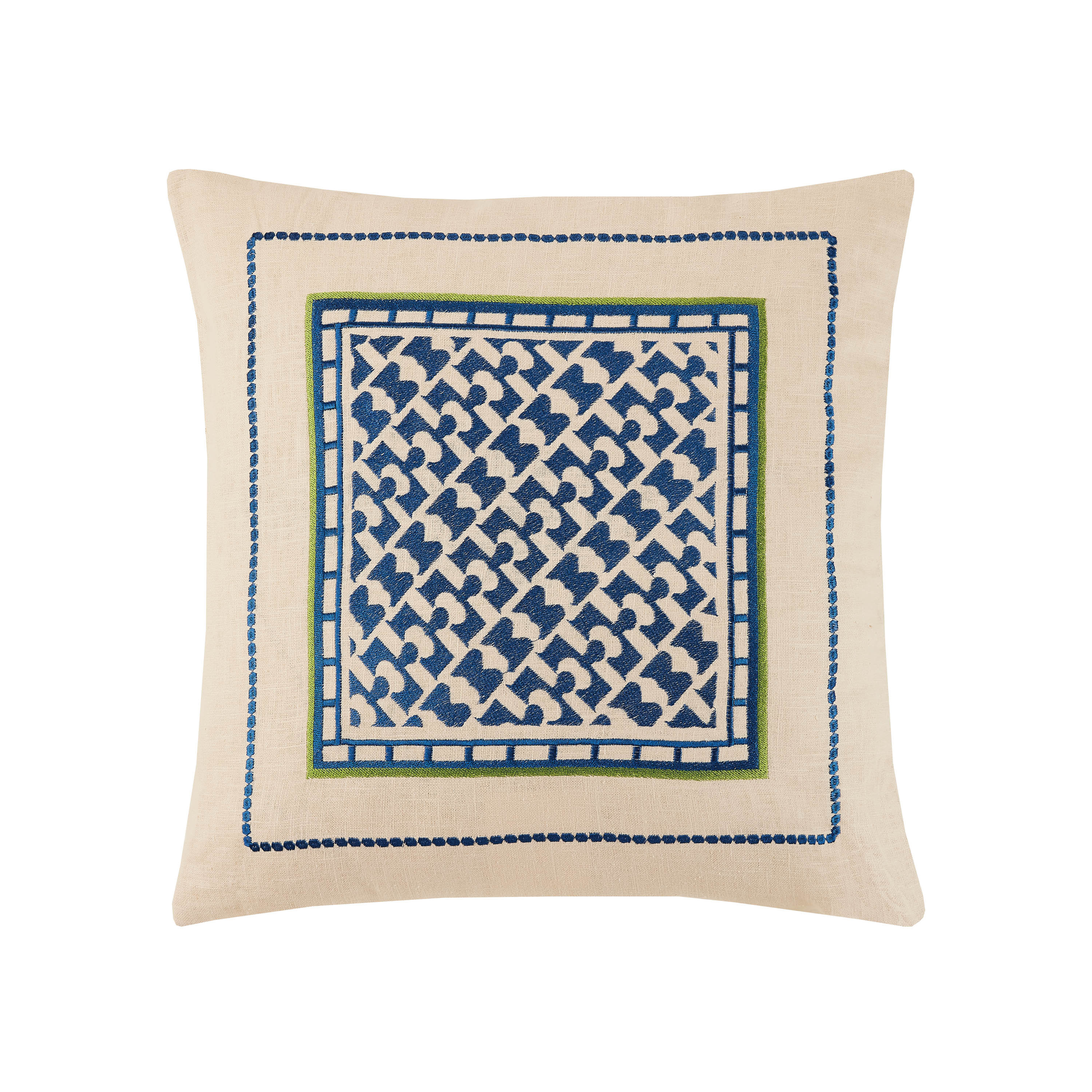 02.26.253 Embroidered Linen Pillow