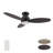 48" DC Motor Ceiling Fan With Remote, LED Light Kit Included.-1177046073