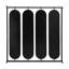 Miroir mural ovale noir 36 "X Four