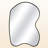 Irregular Metal Wall Mirror Asymmetrical Accent Mirror for Bathroom,Living room-511885517-511885516