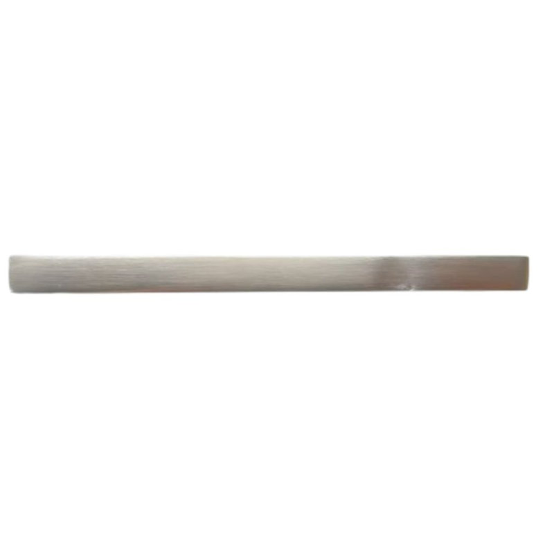 Poignée carrée - aluminium, 3 39/50", Nickel satiné