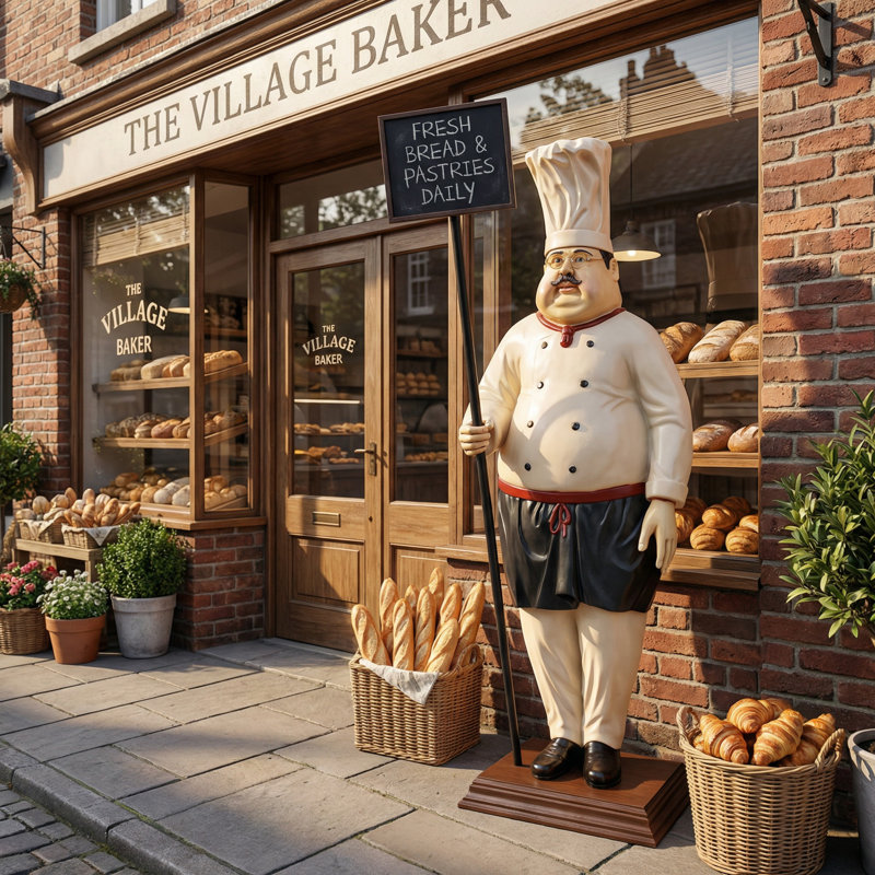 Grande figurine de pelouse Cook