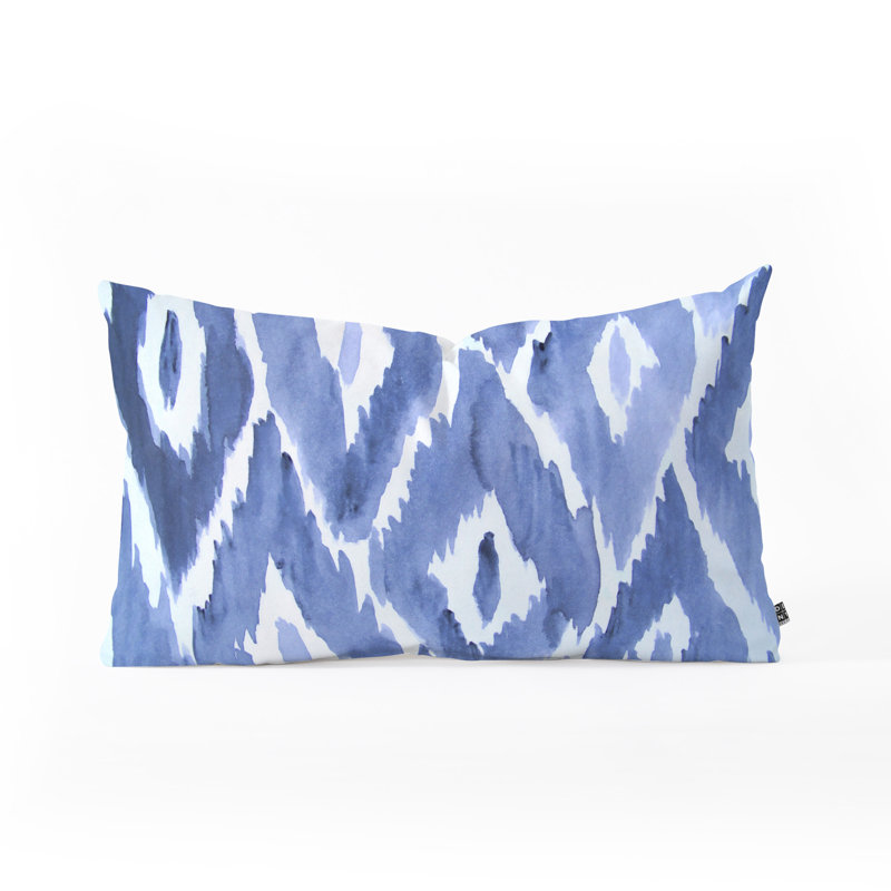 Ikat Lumbar Pillow, 14" x 23"
