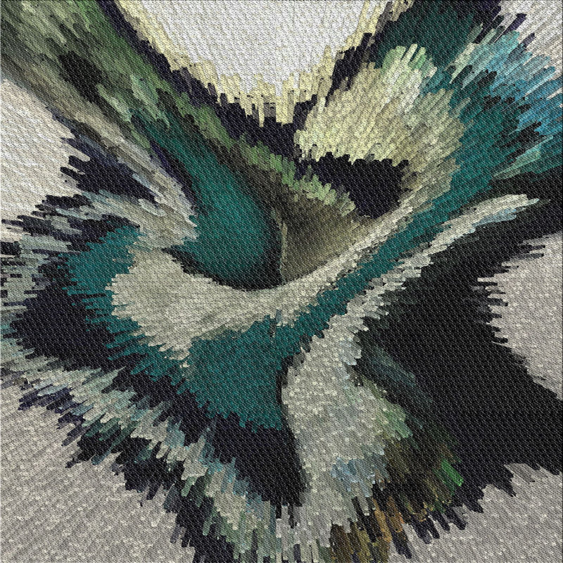 Sanremo Abstract Indoor Rug, Square 8'