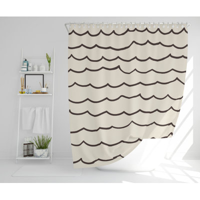 Katlyn 2 Piece Polyester Shower Curtain Set
