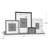 Augu Wood Beveled Picture Frame - Set of 4 with Mat-1994205917
