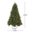 Arbre de Noël d'aspect épinette verte-374795487
