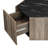 Hexagonal Rustic Retro Wood Coffee Table with Hidden Storage and Marble Top, Ideal for Living Room and Reception Areas-1347911819-1347911817
