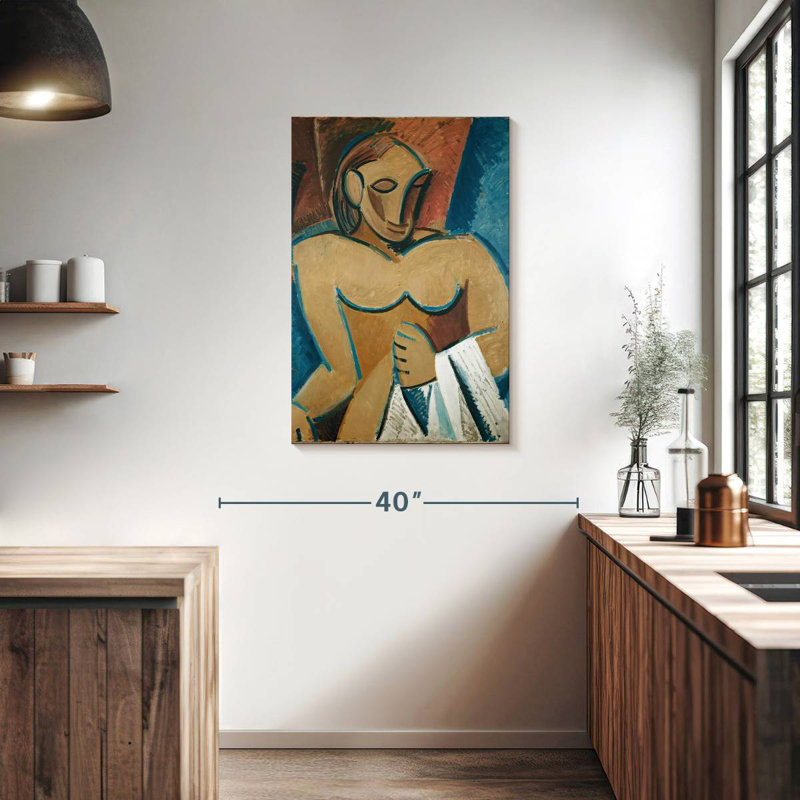 Avery nue avec serviette, H 36 po x l 24 po