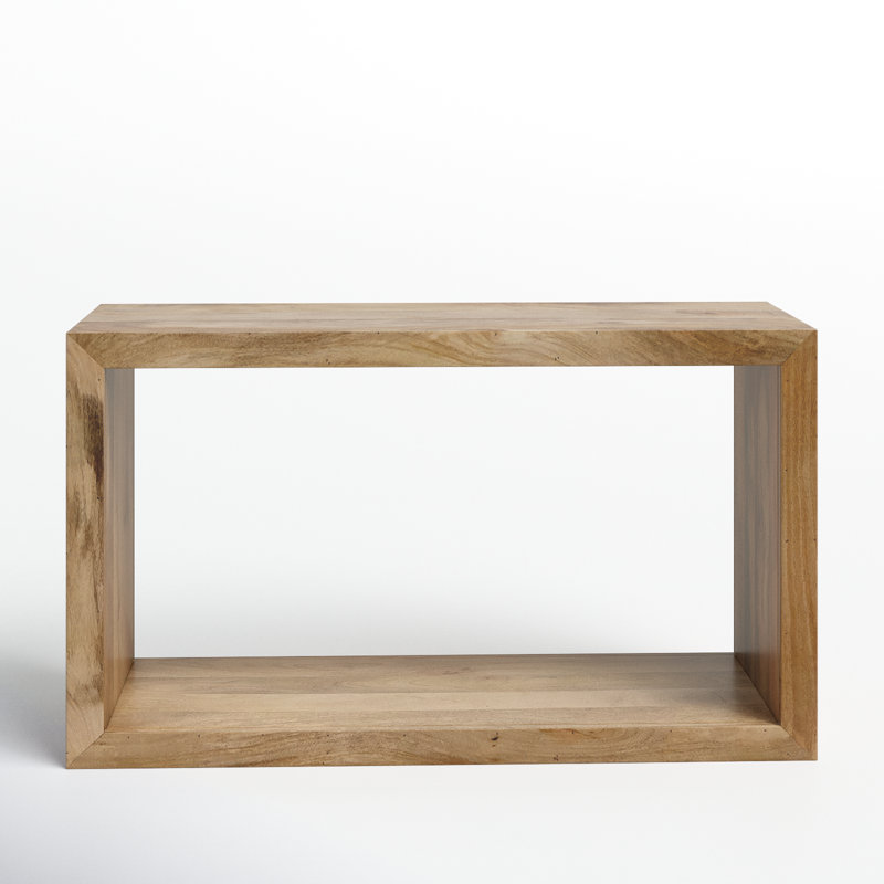 Alberry 52'' Solid Wood Console Table, Natural Brown