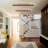 1 - Light Oval Long Led Semi Flush Mount