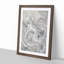 Wave Sketch by Katsushika Hokusai - Picture Frame Drawing Print-55612312-55612311