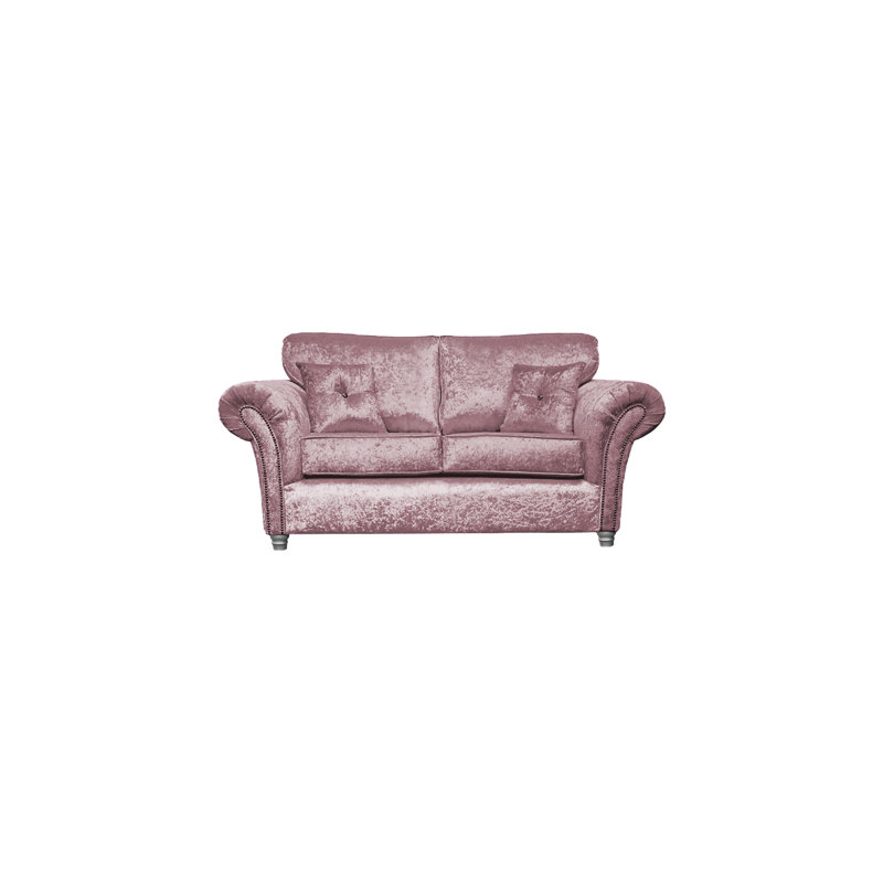Maritza Sofa, Grey, Rose Gold