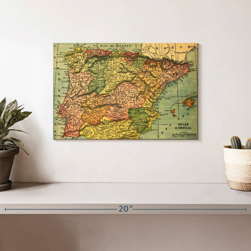 Espagne et Portugal Alwilda, H 8 po x l 12 po