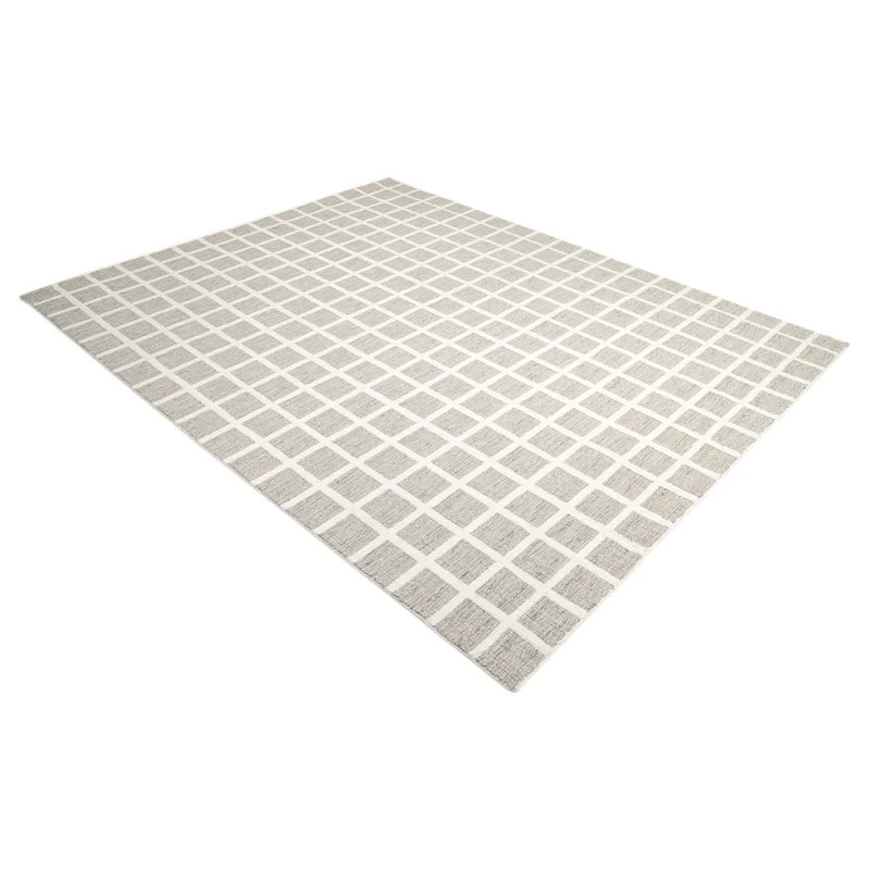 Tapis brun noué à la main Carra, Rectangle 8 pi x 10 pi
