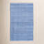 Herringbone French Blue/White Handwoven Indoor/Outdoor Rug-16308178