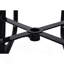 Square Outdoor Steel Picnic Table With Umbrella Hole, Patio Table-1179209041