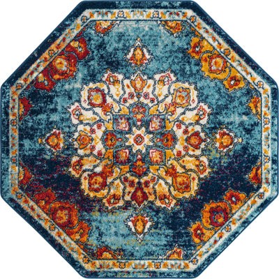 Tapis traditionnel bleu Troayurgh
