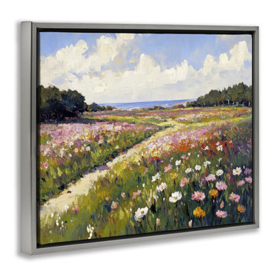 Romance Walkway with Flowers Floating Frame, design by Petal Prints Design
