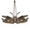 Corona 6 - Light Unique/Statement Geometric Chandelier