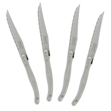 4-Piece Stainless Steel Serrated Mignon Steak Knife Set