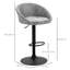 Swivel Upholstered Adjustable Height Counter Stool with Metal Frame-701659432