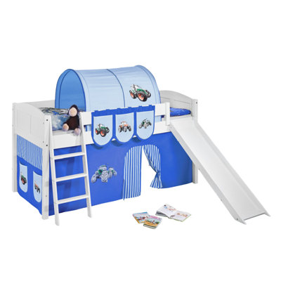 Trecker European Single (90 x 200cm) Mid Sleeper Bed with Curtain
