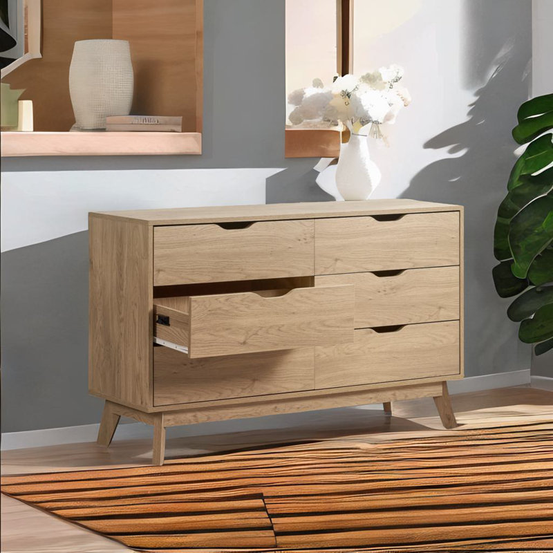 Commode 6 tiroirs avec verrouillage Hsin
