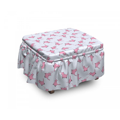 Box Cushion Ottoman Slipcover