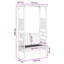205cm H x 115cm W Bamboo Arched