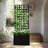 Metal Raised Garden Bed with Trellis, Garden Box for Vegetables and Flowers, Trellis Planter Box for Climbing Plants and Vines, Galvanized Raised Garden Bed, 63"x23.6" Black-748889372-748889371