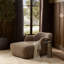 Julius Chaise-Taupe Shearling