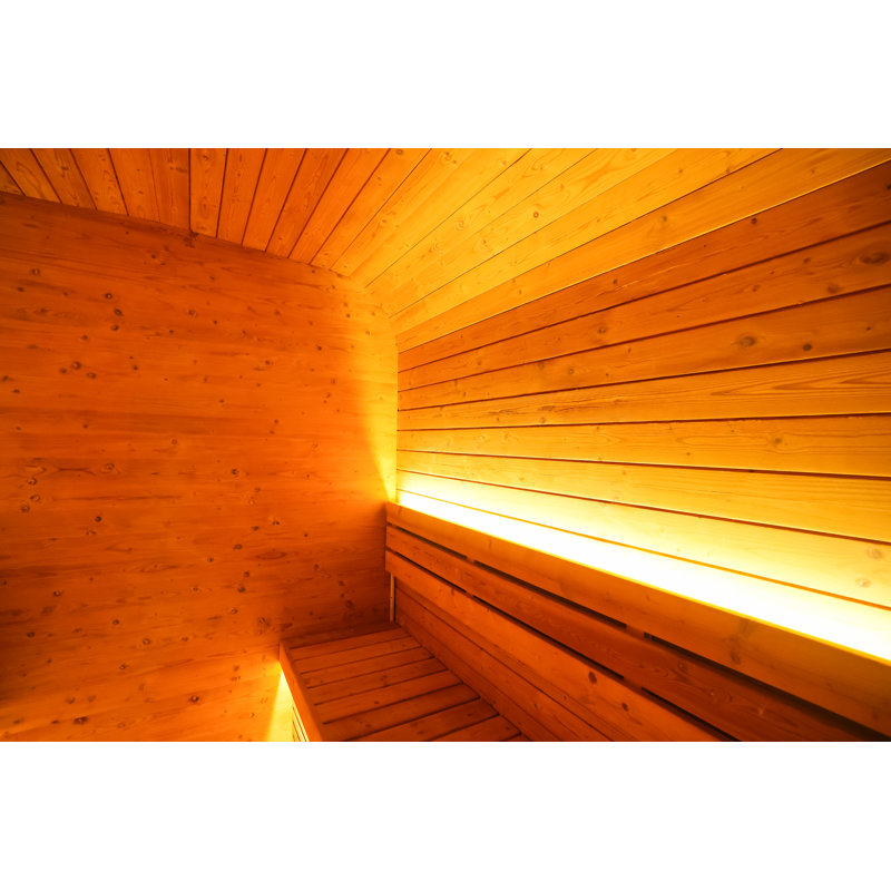 Sauna à vapeur traditionnel carré pour 6 personnes