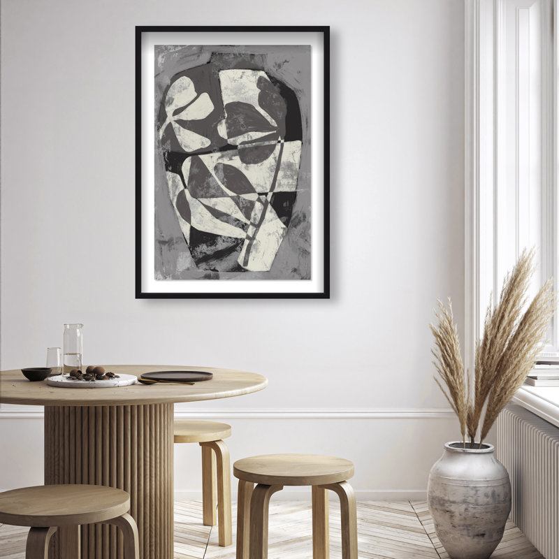 Minimalist Vase II Print by Oliver Gal, 31.5"H x 21.5"W, Black Shadowbox