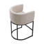 Upholstered Counter Stool with Metal Frame-669509955