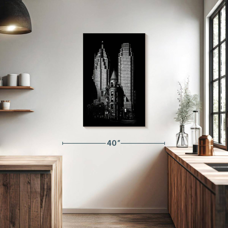 Lilie Gooderham Flatiron Building And Toronto Downtown, 36" H x 24" W