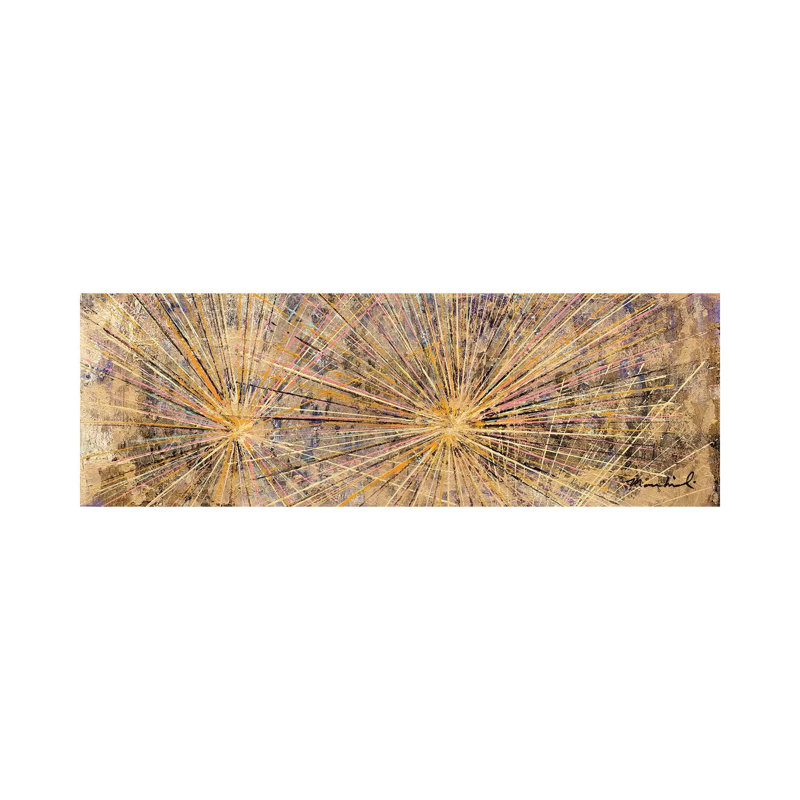 Silver Cholla 1 Piece Panoramic Painting on Canvas, 30.48 cm H x 91.44 cm W x 1.91 cm D, Wrapped Canvas