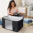 8 Pack Clothes Storage, Foldable Blanket Storage Bags, Storage Containers For Organizing Bedroom, Closet, Clothing, Comforter, Organization And Storage With Lids And Handle-2107125985