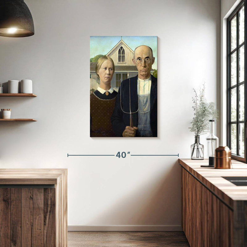 Leisha gothique américain, H 36 po x l 24 po