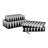 Resin, Wood & Non-Woven Fabric Decorative Storage Boxes - Modern Multipurpose Organizer for Stylish Spaces, Set of 3.